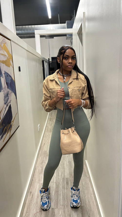 Act Bad 2 Piece Set – Stretchy Cotton Spandex Outfit