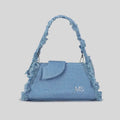 Denizen Denim Fringe Handbag with Detachable Strap