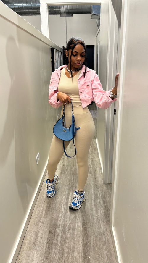 Act Bad 2 Piece Set – Stretchy Cotton Spandex Outfit