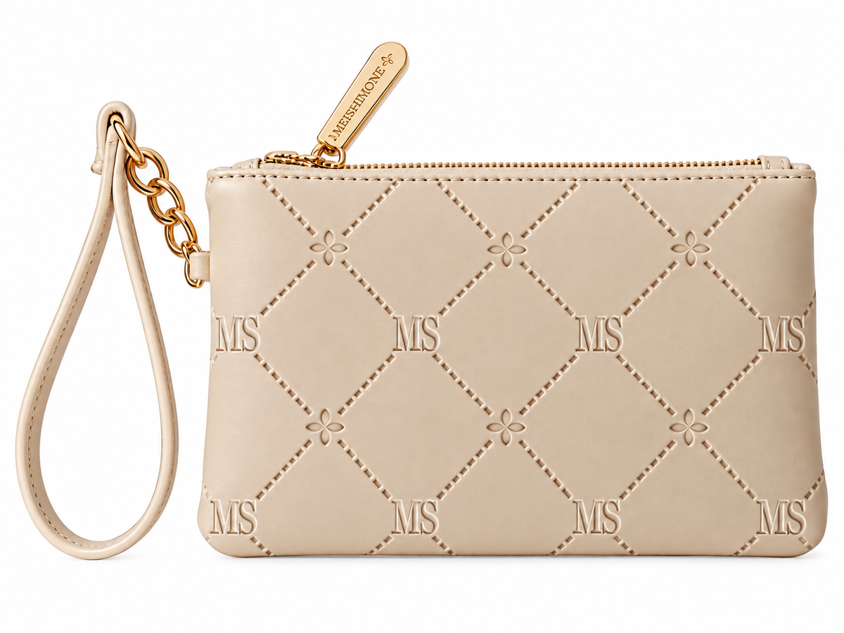 Maison Noir Wristlet | Beige