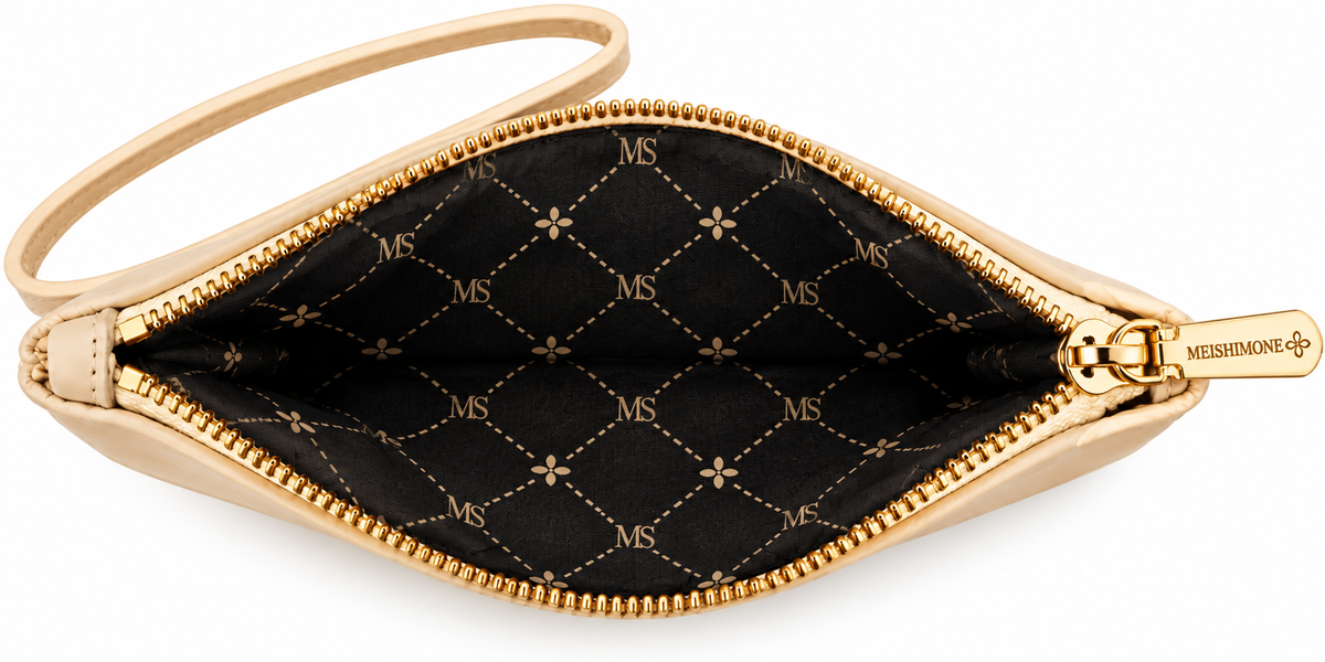 Maison Noir Wristlet | Beige